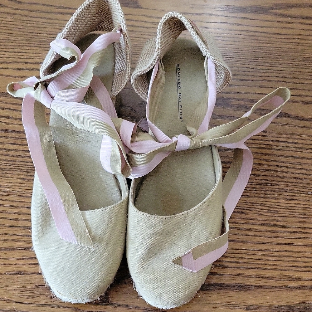 Women's Tan and Pink Shoes